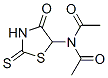 CAS 登录号：83711-61-9， N-乙酰基-N-(4-氧代-2-硫代-5-噻唑烷基)乙酰胺