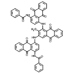 CAS 登录号：83721-60-2， N,N'-{(2-甲基-9,10-二氧代-9,10-二氢蒽-1,3-二基)二[亚氨基(9,10-二氧代-9,10-二氢蒽-4,1-二基)]}二苯甲酰胺