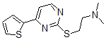 CAS 登录号：83726-78-7， N,N-二甲基-2-((4'-(噻吩-2''-基)嘧啶-2'-基)硫代)乙胺
