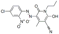 CAS 登录号：83748-27-0， 5-[(4-氯-2-硝基苯基)偶氮]-1,6-二氢-2-羟基-4-甲基-6-氧代-1-丙基-3-吡啶甲腈