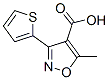 CAS 登录号：83817-53-2， 5-甲基-3-(2-噻吩基)异恶唑-4-羧酸