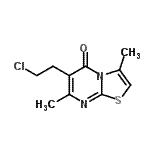 CAS 登录号：83863-77-8， 6-(2-氯乙基)-3,7-二甲基-5H-[1,3]噻唑并[3,2-a]嘧啶-5-酮