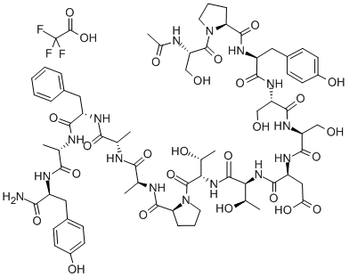 CAS 登录号：838825-26-6， 乙酰基-丝氨酰-脯氨酰-酪氨酰-丝氨酰-丝氨酰-天冬氨酰-苏氨酰-苏氨酰-脯氨酰-丙氨酰-丙氨酰-苯丙氨酰-丙氨酰-酪氨酰胺三氟乙酸盐