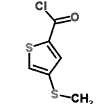 CAS 登录号：83933-22-6， 4-(甲硫基)-2-噻吩甲酰氯