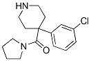 CAS 登录号：83949-26-2， 1-[[4-(3-氯苯基)-4-哌啶基]羰基]吡咯烷