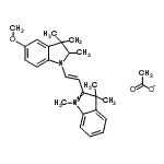 CAS 登录号：83949-82-0， 2-[(E)-2-(5-甲氧基-2,3,3-三甲基-2,3-二氢-1H-吲哚-1-基)乙烯基]-1,3,3-三甲基-3H-吲哚鎓乙酸盐