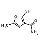 CAS 登录号：83990-20-9， 2-甲基-5-硫基-1,3-恶唑-4-甲酰胺