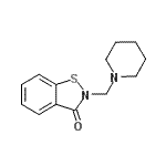 CAS 登录号：84012-57-7， 2-(1-哌啶基甲基)-1,2-苯并噻唑-3(2H)-酮