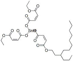 CAS 登录号：84029-78-7， (Z,Z,Z)-9-十二烷基-9-[(4-乙氧基-1,4-二氧代-2-丁烯基)氧基]-4,7,11-三氧代-3,8,10-三氧杂-9-锡杂十四碳-5,12-二烯-14-酸乙酯