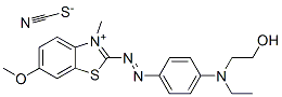 CAS#: 84051-88-7， 2-((4-(Ethyl(2-Hydroxyethyl)Amino)Phenyl)Azo)-6-Methoxy-3-Methylbenzothiazolium Thiocyanate