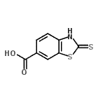 CAS 登录号：84092-99-9， 2-硫代-2,3-二氢-1,3-苯并噻唑-6-羧酸