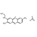 CAS 登录号：84145-80-2， 7-氨基-3-(乙基氨基)-2-甲基吩恶嗪-5-鎓硝酸盐