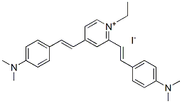 CAS 登录号：84195-77-7， 2,4-二[2-[4-(二甲基氨基)苯基]乙烯基]-1-乙基吡啶鎓碘化物
