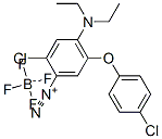 CAS 登录号:84196-02-1, 2-氯-5-(4-氯苯氧基)-4-二乙基氨基偶氮苯四氟硼酸盐