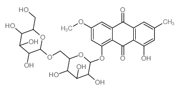 CAS 登录号：84268-38-2， 大黄素甲醚二葡糖苷