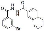 结构式 CAS# 84282-41-7, 2'-(3-溴苯甲酰基)-2-萘甲酰肼