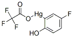 CAS 登录号：84332-82-1， 2-((三氟乙酰氧基)汞)-4-氟苯酚