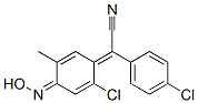 CAS 登录号：844-24-6， (4-氯苯基)[2-氯-4-(羟基亚胺)-5-甲基环己-2,5-二烯-1-亚基]乙腈