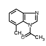 CAS 登录号：84445-91-0， 1-(7-甲基-1H-苯并咪唑-1-基)乙酮