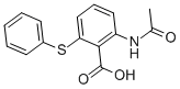 CAS 登录号：84455-38-9， 2-乙酰氨基-6-(苯基硫代)苯甲酸