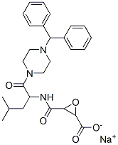CAS 登录号：84456-38-2， 3-[[1-(4-二苯甲基哌嗪-1-基)-4-甲基-1-氧代-戊烷-2-基]氨基甲酰]环氧乙烷-2-羧酸钠