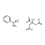 CAS 登录号：84473-63-2， 1-苯基乙基铵柠檬酸盐