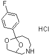 CAS 登录号:84509-26-2, 7-(4-氟苯基)-8,10-二氧杂-3-氮杂双环(5.2.1)癸烷盐酸盐