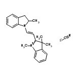 CAS 登录号：84560-11-2， 1,3,3-三甲基-2-[(E)-2-(2-甲基-2,3-二氢-1H-吲哚-1-基)乙烯基]-3H-吲哚鎓硫氰酸盐