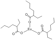 结构式 CAS# 84573-73-9, 2-乙基己酸铕(III)