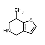 CAS 登录号：845829-19-8， 7-甲基-4,5,6,7-四氢噻吩并[3,2-c]吡啶