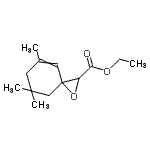 CAS 登录号：84604-46-6， 乙基5,7,7-三甲基-1-氧杂螺[2.5]辛-4-烯-2-羧酸酯