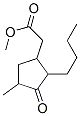 CAS 登录号：84604-48-8， 2-丁基-4-甲基-3-氧代环戊烷乙酸甲酯