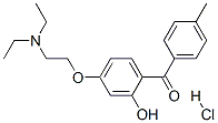 CAS 登录号：84604-83-1， [4-[2-(二乙基氨基)乙氧基]-2-羟基苯基](4-甲基苯基)甲酮盐酸盐