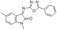CAS 登录号：84640-78-8， 1,5-二甲基-3-(5-苯基-1,3,4-恶二唑-2-基亚胺)-2-吲哚啉酮