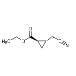 CAS 登录号：84673-46-1， 乙基(1R,2S)-2-(氰基甲基)环丙烷羧酸酯