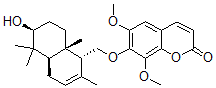 CAS 登录号：84710-32-7， 7-[[(1R)-(1,4,4aa,5,6,7,8,8a-八氢-6b-羟基-2,5,5,8ab-四甲基萘)-1a-基]甲氧基]-6,8-二甲氧基-2H-1-苯并吡喃-2-酮