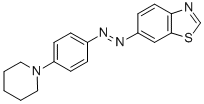 CAS 登录号：84713-38-2， 6-(4-N-哌啶基苯基)偶氮苯并噻唑