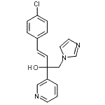 CAS 登录号:847670-71-7, (3E)-4-(4-氯苯基)-1-(1H-咪唑-1-基)-2-(3-吡啶基)-3-丁烯-2-醇