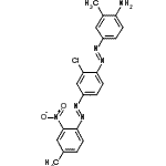 CAS 登录号：847685-85-2， 4-[(E)-{2-氯-4-[(E)-(4-甲基-2-硝基苯基)偶氮]苯基}偶氮]-2-甲基苯胺