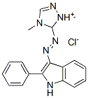 CAS 登录号：84788-01-2， 1,4-二甲基-5-[(2-苯基-1H-吲哚-3-基)偶氮]-1H-1,2,4-三唑鎓氯化物