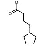 CAS#: 848133-09-5， (2E)-4-(1-Pyrrolidinyl)-2-butenoic acid