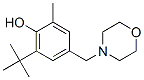 结构式 CAS# 84824-97-5, 6-叔-丁基-4-(吗啉基甲基)邻甲酚