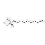 CAS 登录号：84843-36-7， 钠辛基氢磷酸酯