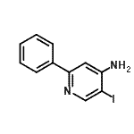 CAS 登录号：848580-35-8， 5-碘-2-苯基-4-吡啶胺