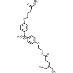 CAS 登录号：84864-53-9， 2-[4-(2-{4-[2-(丙烯酰氧基)乙氧基]苯基}-2-丙基)苯氧基]乙基N,N-二乙基-beta-丙氨酸酯