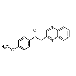 结构式 CAS# 849021-36-9, 1-(4-甲氧基苯基)-2-(2-喹喔啉基)乙醇