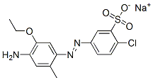 CAS 登录号：84912-15-2， 5-[2-(4-氨基-5-乙氧基-2-甲基苯基)偶氮]-2-氯-苯磺酸钠盐(1:1)