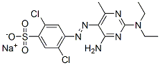 CAS#: 84962-51-6， Sodium 4-[[4-Amino-2-(Diethylamino)-6-Methyl-5-Pyrimidinyl]Azo]-2,5-Dichlorobenzenesulphonate