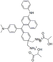 CAS 登录号：84962-85-6， [4-[alpha-(4-苯胺基-1-萘基)-4-(二甲基氨基)苄亚基]环己-2,5-二烯-1-亚基]二甲基铵乳酸盐