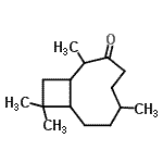 CAS 登录号：84963-17-7， 2,6,10,10-四甲基双环[7.2.0]十一烷-3-酮